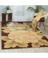 Nourison Home Tropics TS09 Brown 5'3" x 8'3" Area Rug