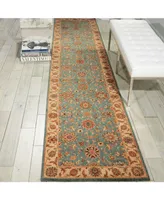 Nourison Home Living Treasures LI05 Aqua 2'6" x 8' Runner Rug