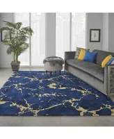 Nourison Home Symmetry SMM09 Navy 7'9" x 9'9" Area Rug