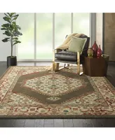 Nourison Home Traditional Antique TRQ03 Brown 8' x 11' Area Rug