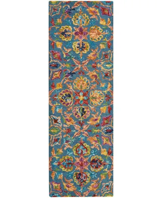 Nourison Home Vivid VIV08 Teal 2'3" x 7'6" Runner Rug