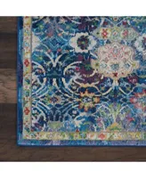 Nourison Home Ankara Global Anr03 Blue Rug