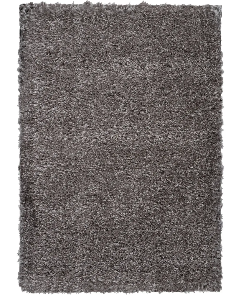 Nourison Home Luxe Shag LXS01 Charcoal 4' x 6' Area Rug