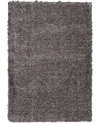 Nourison Home Luxe Shag LXS01 Charcoal 4' x 6' Area Rug