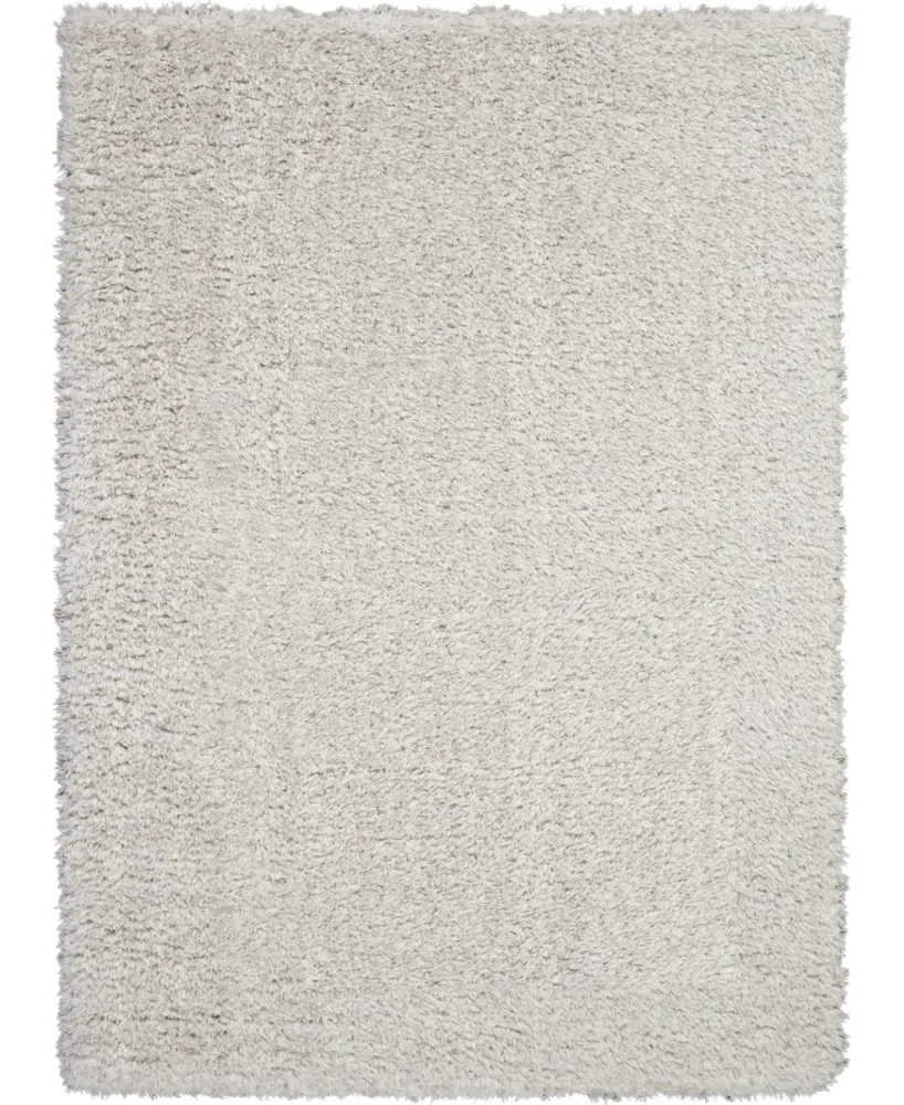 Nourison Home Luxe Shag LXS01 Silver 8'2" x 10' Area Rug