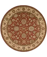 Nourison Home Living Treasures LI05 Rust 5'10" Round Rug