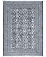 Nourison Home Palermo PMR01 Blue and Gray 5'3" x 7'3" Area Rug