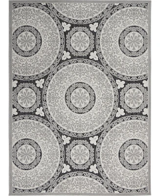 Nourison Home Key Largo KLG03 Gray 5'3" x 7'3" Outdoor Area Rug