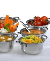 BergHoff Set of 2 18/10 Stainless Steel Covered Mini Pots