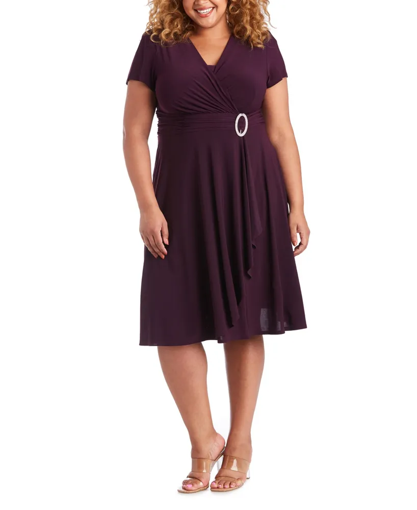 R & M Richards Plus Cascade Dress
