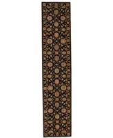 Nourison Home Living Treasures LI05 Black 2'6" x 12' Runner Rug