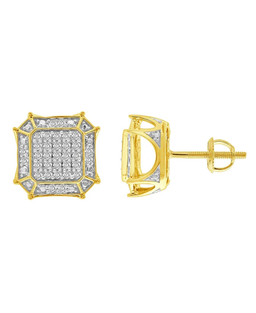 Men's Diamond (1/3 ct.t.w.) Earring in 10K Yellow Gold