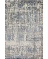 Sunbrella Modern Sm-01 Gray/Mist 4' x 6' Area Rug