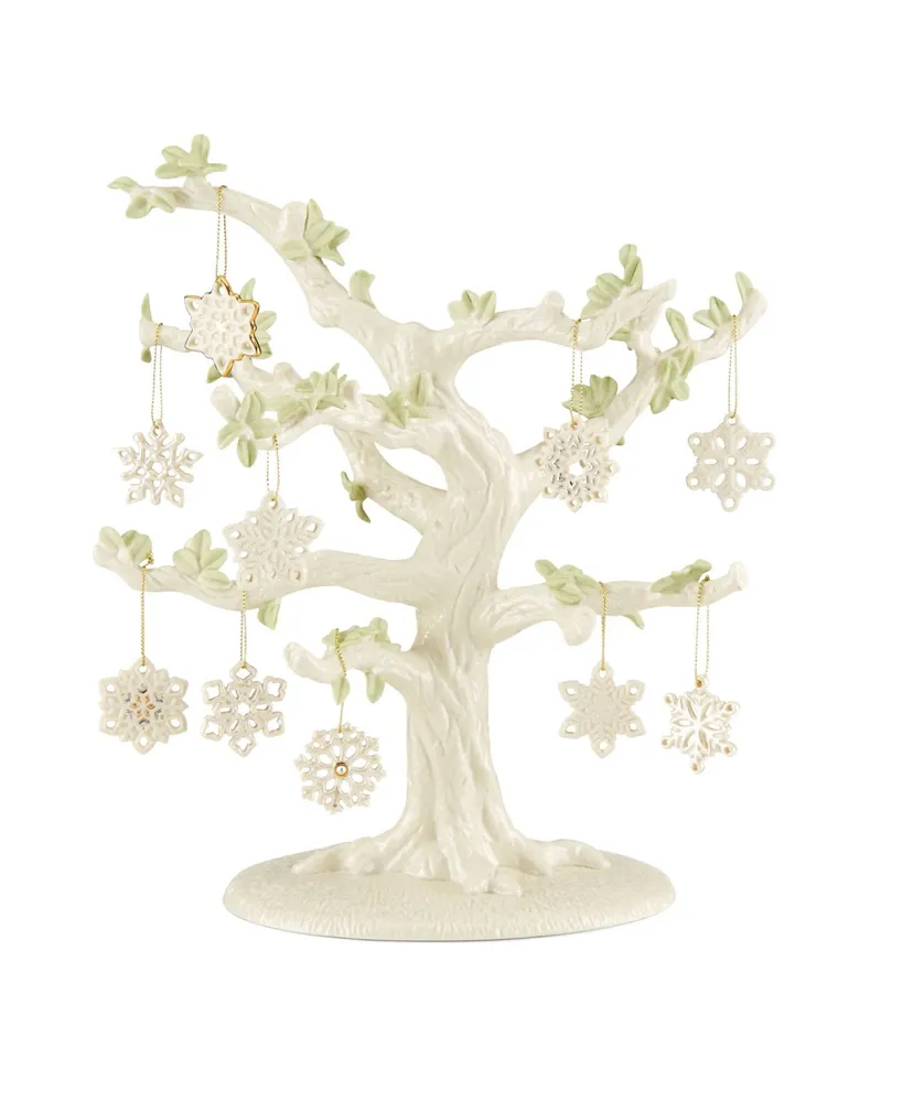 Lenox Snowflake 10-Piece Ornament & Tree Set