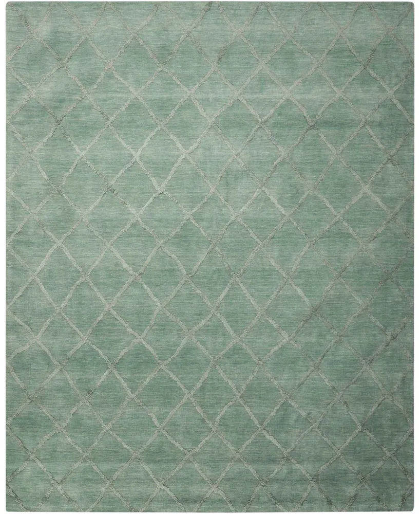 Nourison Home Lunette LNT01 Aqua 8' x 10' Area Rug