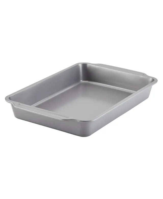 Farberware GoldenBake Bakeware Nonstick Rectangular Cake Pan with Lid, 9-Inch x 13-Inch, Gray