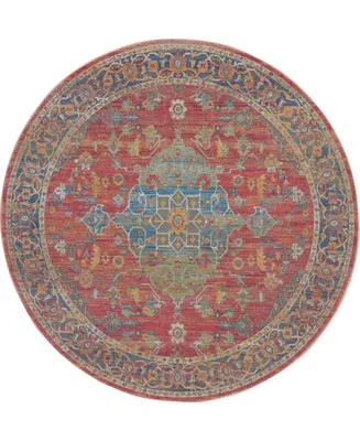 Nourison Home Ankara Global ANR01 Multi 6' Round Rug