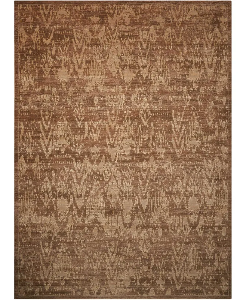 Nourison Home Silken Allure SLK17 Chocolate 5'6" x 8' Area Rug