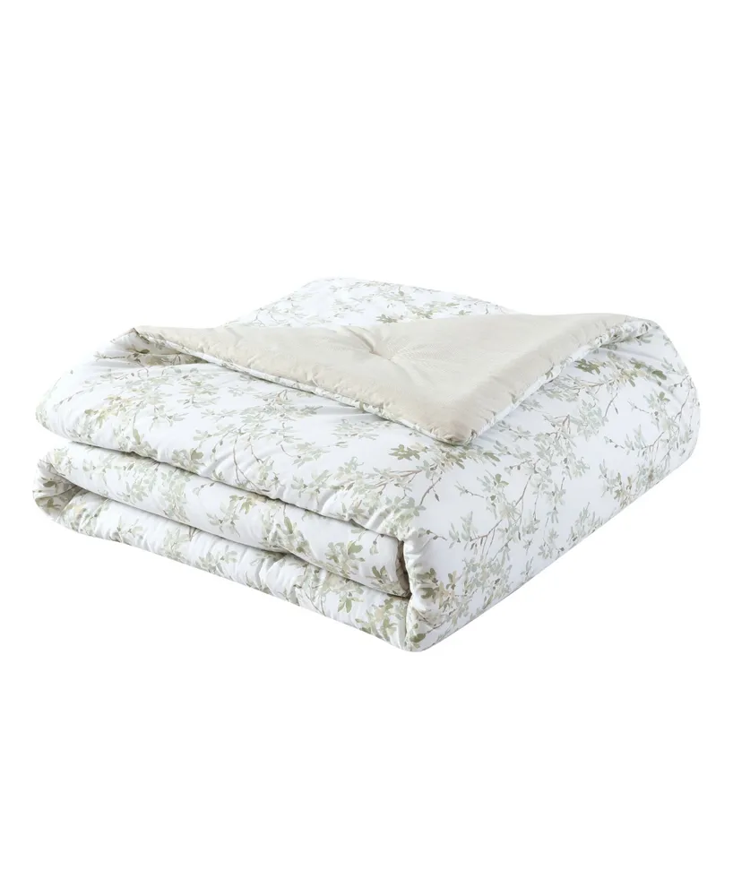 Laura Ashley Lindy Cotton Reversible 7 Piece Comforter Set