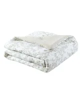 Laura Ashley Madelynn Cotton Reversible 7 Piece Comforter Set