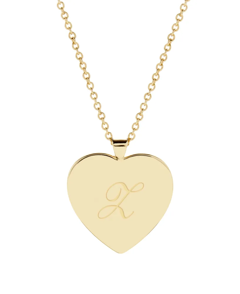 brook & york Isabel Initial Heart Gold-Plated Pendant Necklace - Gold