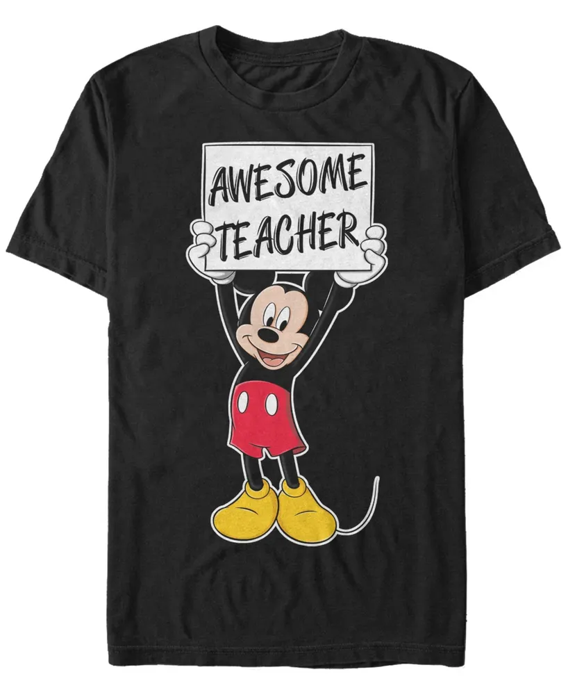 Fifth Sun Men's Mickey Teacher Short Sleeve T-Shirt