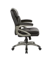 Osp Home Furnishings Executive Low Back Office Chair