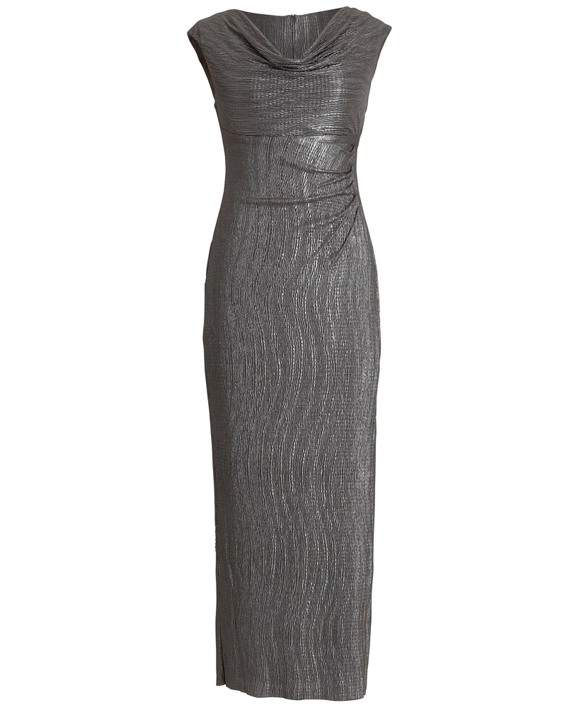 Connected Textured Metallic Gown