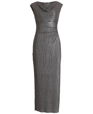 Connected Textured Metallic Gown