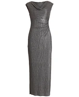 Connected Textured Metallic Gown