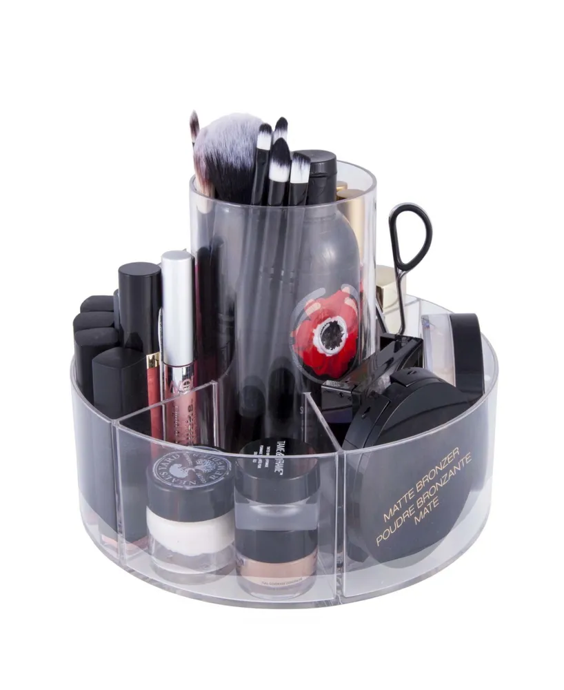 Kenney - Clear 5-Compartment Rotating Countertop Organizer