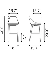 Zuo Moor Bar Chair