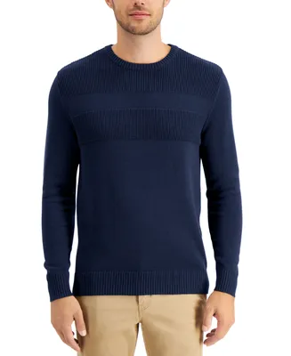 Club Room Men's Textured Cotton Sweater, Created for Macy's