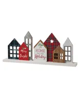 Glitzhome Metal and Wooden Christmas House Decor