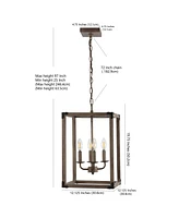 Jonathan Y Magnolia -Light Adjustable Rustic Farmhouse Led Pendant