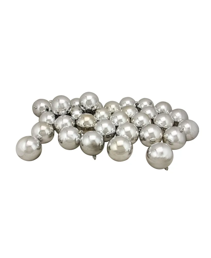 Northlight 32 Count Splendour Shatterproof Shiny Christmas Ball Ornaments