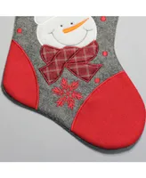 Northlight Embroidered Snowman Christmas Stocking