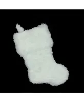 Northlight Luxurious Snow Plush Christmas Stocking