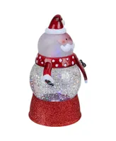 Northlight Santa Claus Led Lighted Swirling Glitter Water Globe Christmas Table top Decoration