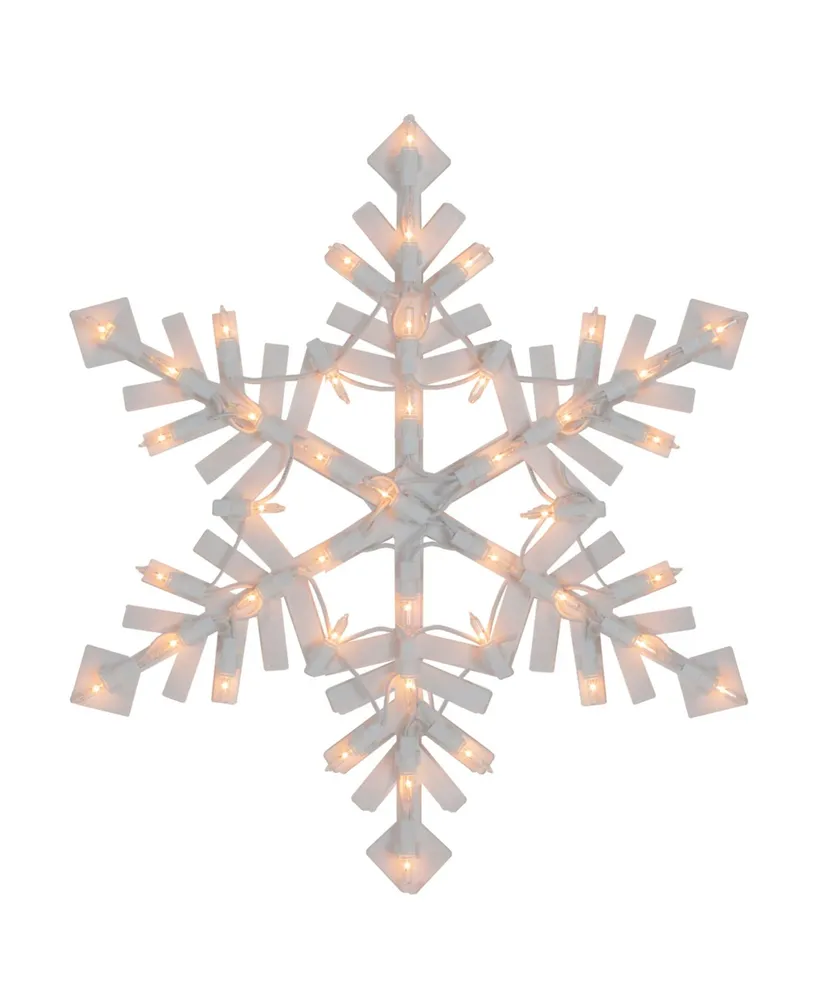 Northlight Lighted Snowflake Christmas Window Silhouette