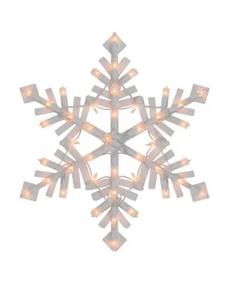 Northlight Lighted Snowflake Christmas Window Silhouette