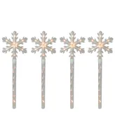 Northlight Snowflakes Christmas Pathway Marker with Lawn Stakes