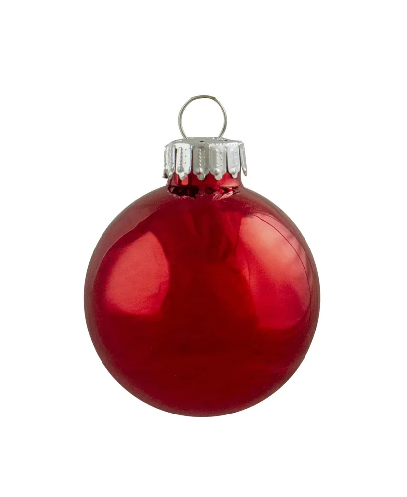 Northlight 12 Count 2-Finish Swirl Glass Christmas Ball Ornaments