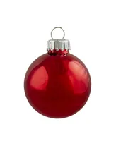 Northlight 12 Count 2-Finish Swirl Glass Christmas Ball Ornaments