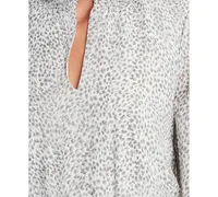 1.state X Jaime Shrayber Printed High-Low Dress