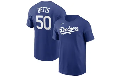 Men's Nike Mookie Betts Royal Los Angeles Dodgers Name and Number T-shirt