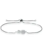 Giani Bernini Cubic Zirconia Pineapple Bolo Bracelet in Sterling Silver, Created for Macy's