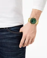 Guess Men's Gold-Tone Stainless Steel Bracelet Watch 44mm