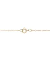 Diamond Open Cross Pendant Necklace (1/20 ct. t.w.) 14K Yellow, White or Rose Gold