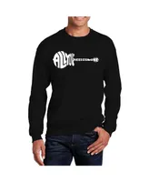 La Pop Art Men's Word All You Need Is Love Crewneck Sweatshirt